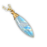 Natural Moonstone- 14K Gold-Filled w/ Chain