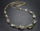 Handmade Oregon Sunstone and 14k Gold-filled Wire Wrapped Necklace - Made in Alaska