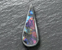 Extremely Rare Finnish Spectrolite Cabochon - 55.74ct - Intense Purple and Orange color flash