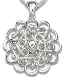 Intricate 12 pointed 3D Mandala Pendant