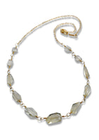 Handmade Oregon Sunstone and 14k Gold-filled Wire Wrapped Necklace - Made in Alaska