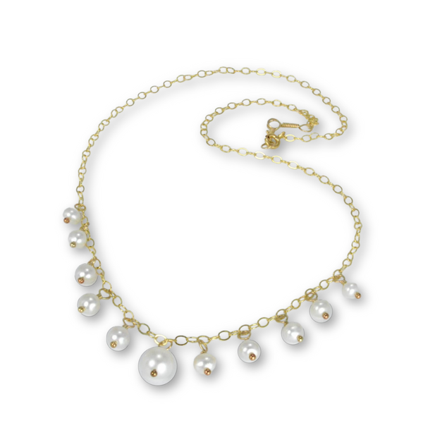 Freshwater Pearl Necklace - 14K GF