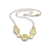 Natural Rutilated Quartz Necklace - Handmade in 14k Gold Filled