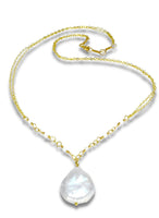 14k Gold Filled and Freshwater Baroque Pearl Necklace