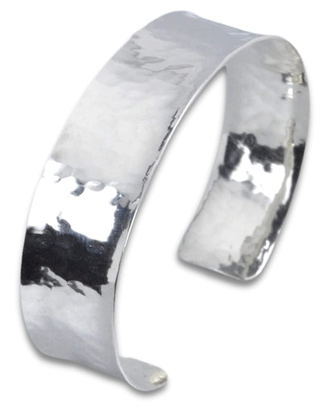 3/4" Hammered Sterling Silver Cuff Bracelet - Made in Alaska