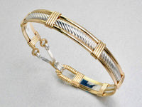 Cable Twist Pattern Bracelet - 14k GF and Sterling Silver