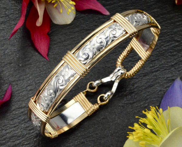 Buy 18k Gold Filled Texturized With Greek Key Pattern Design Bangle Cuff  Bracelet, Wholesale Jewelry Making Supplies Online in India - Etsy